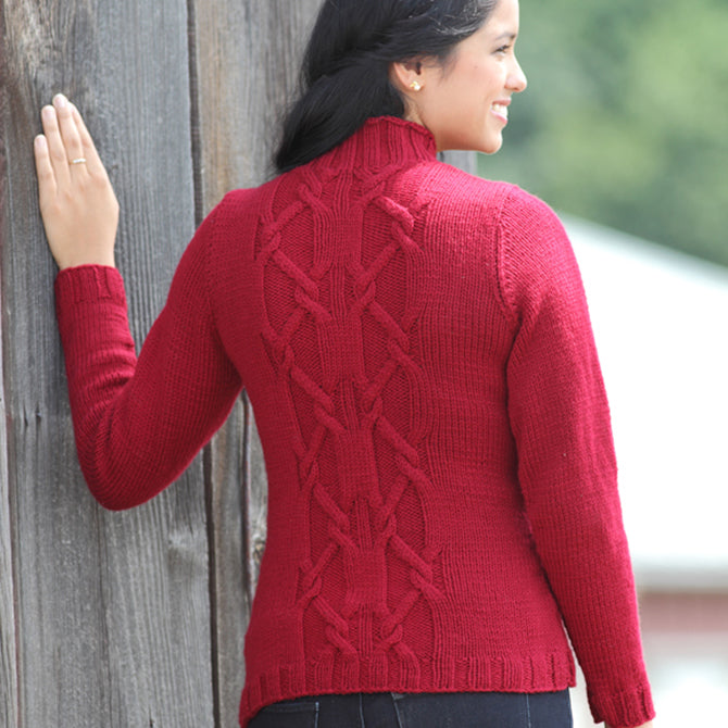 Valley Yarns Rudhira Pullover Knitting Pattern