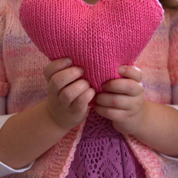 Heart Saschet Toy Knitting Pattern