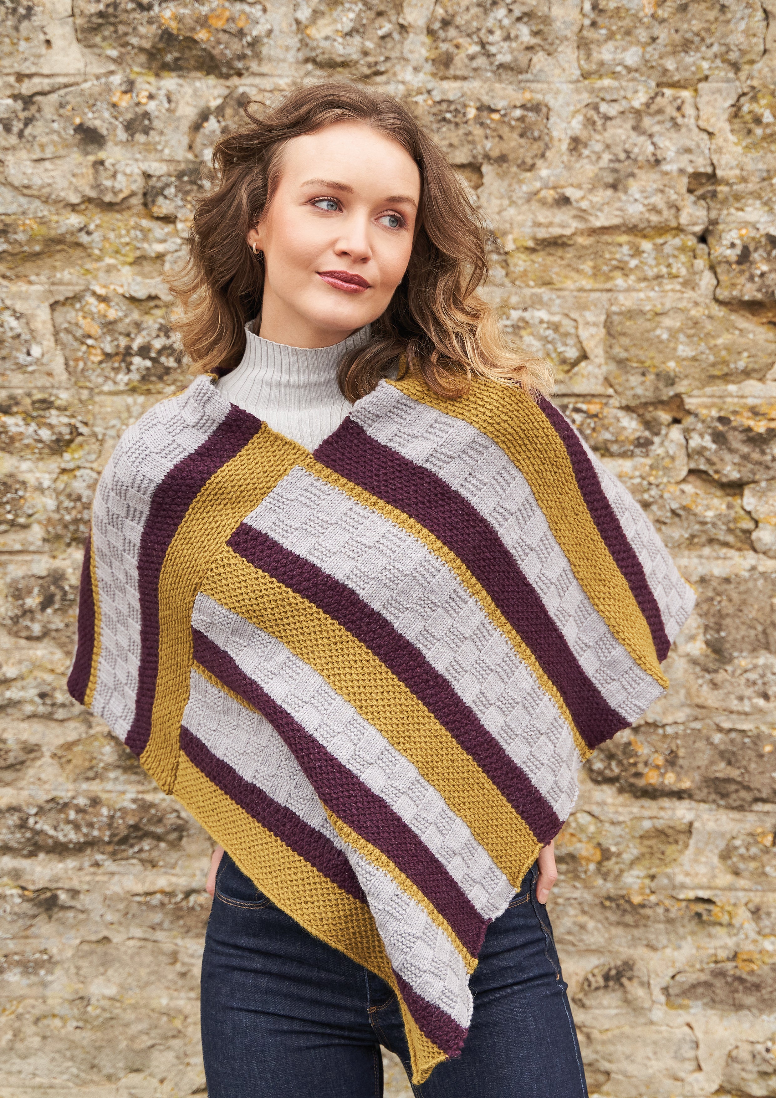 Patti Poncho Cape Knitting Pattern