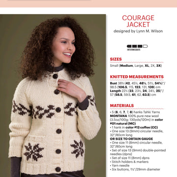 Tahki Yarns Courage Jacket Knitting Pattern