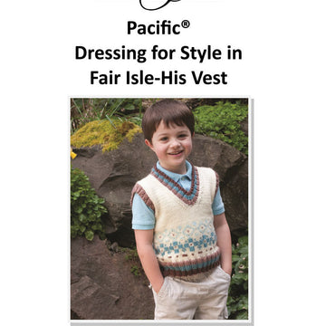 Cascade Yarns W Dressing for Style in Fair Isle - His Vest (Free)