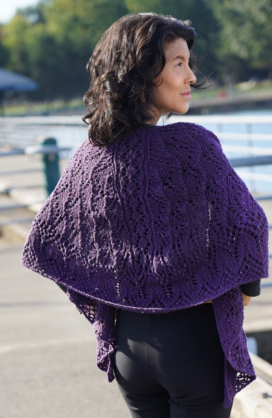 Cascade Yarns DK Flame Tree -Beaded- Shawl Knitting Pattern