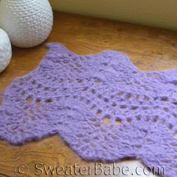 #34 Wavy Edged Crochet Scarf