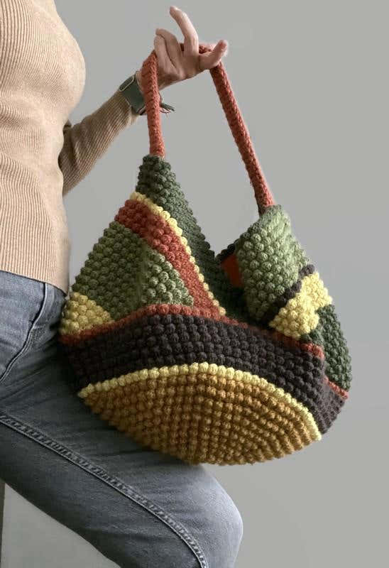 Multicolor Bag in Wool