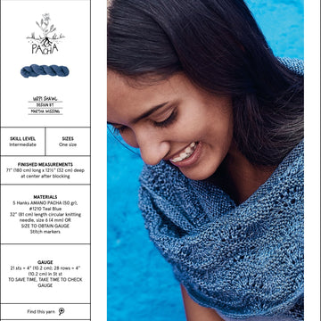 AMANO Urpi Scarf Wrap Knitting Pattern