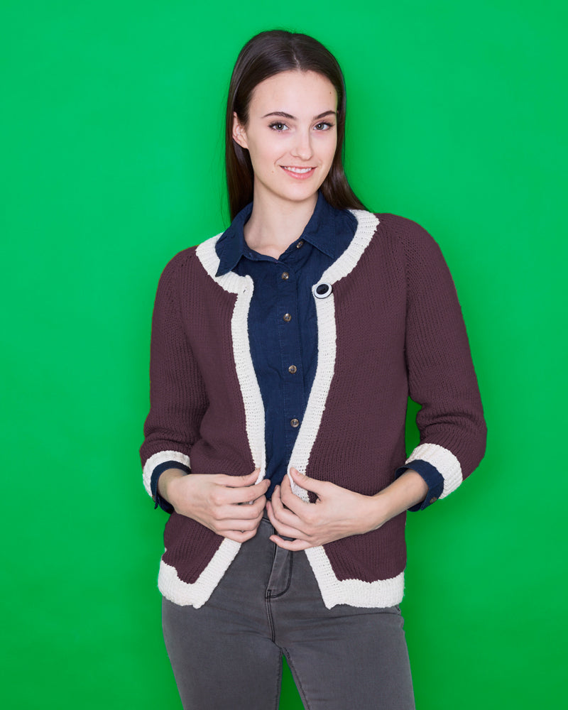 Paintbox Yarns Swing Cardigan Knitting Pattern