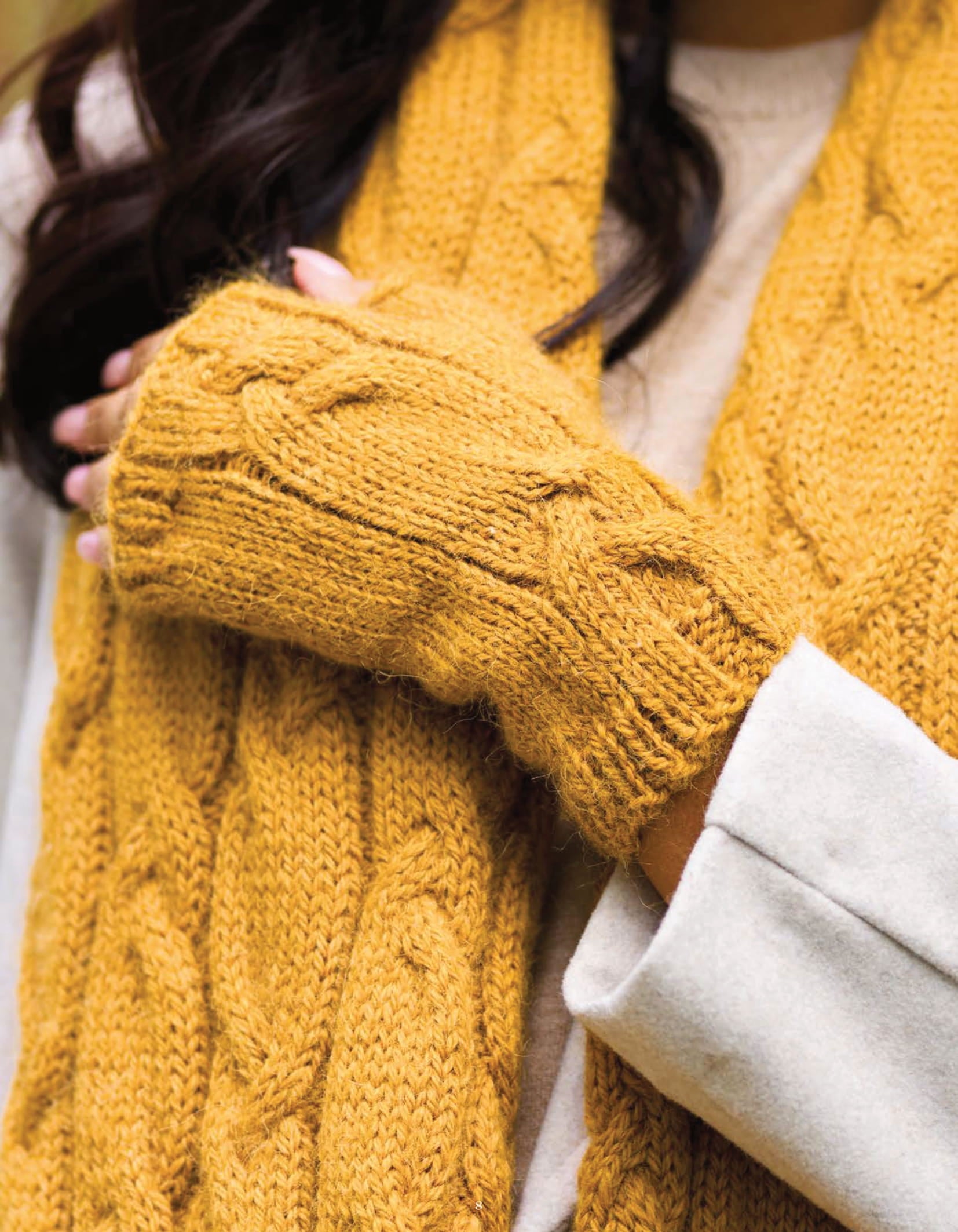 Irene Knitted Cable Accessory Set Pattern