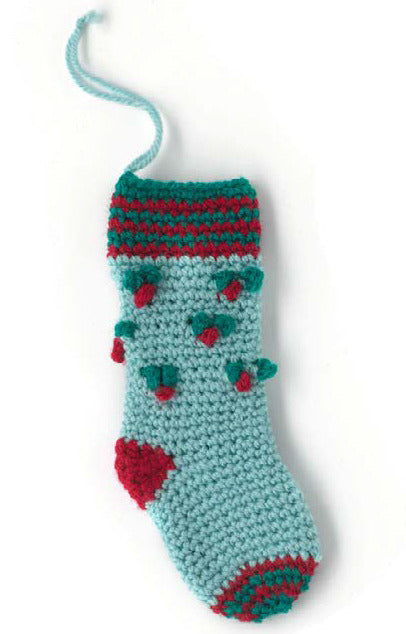 Paintbox Yarns Holly Stocking Crochet Pattern