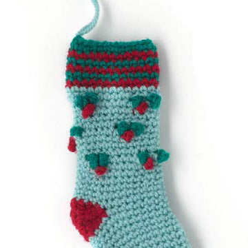 Paintbox Yarns Holly Stocking Crochet Pattern