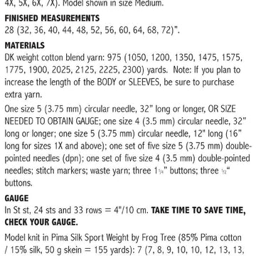 Top-Down Cardigan #170