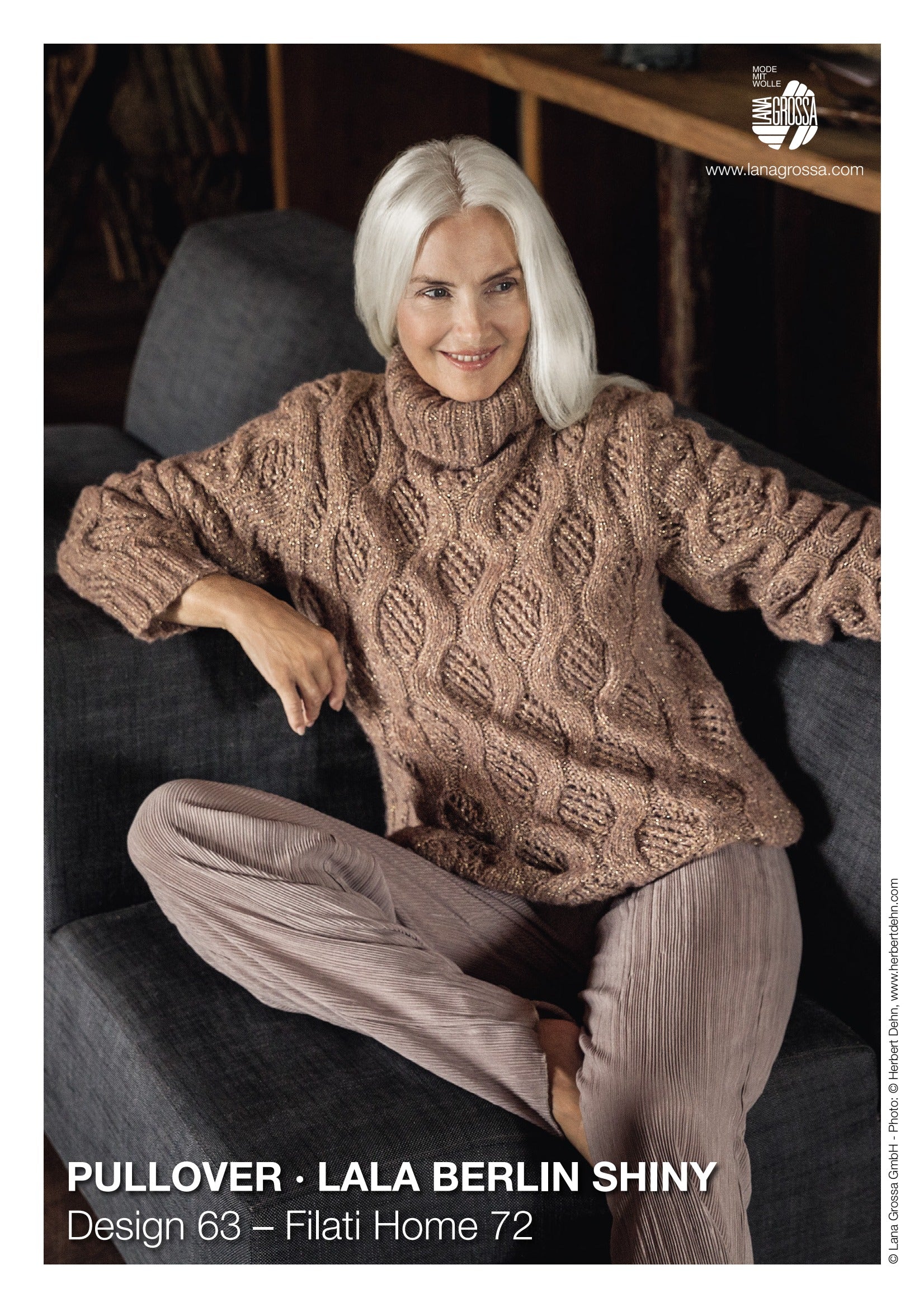 Lana Grossa 63 Pullover Jumper Knitting Pattern