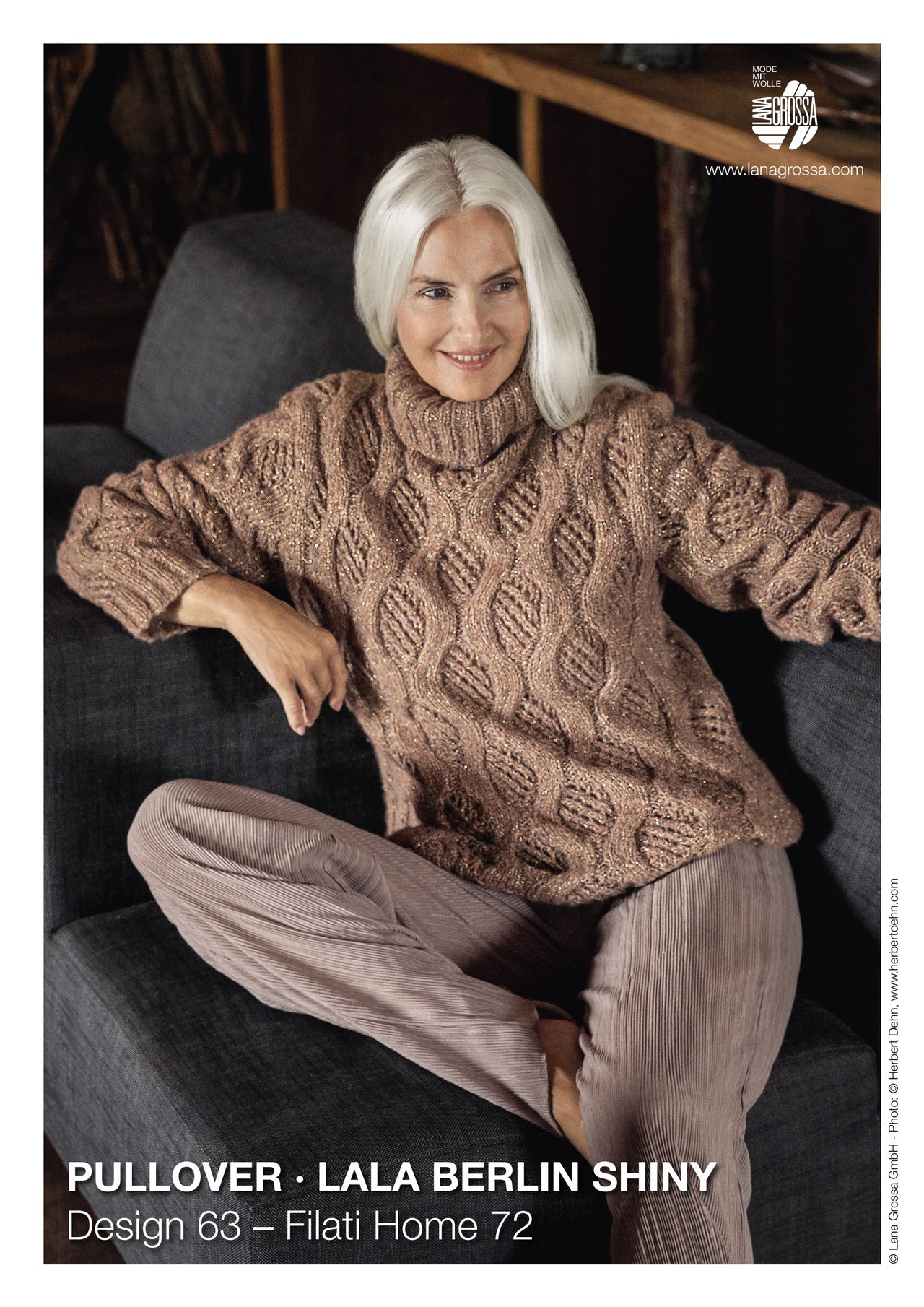 Lana Grossa 63 Pullover Jumper Knitting Pattern