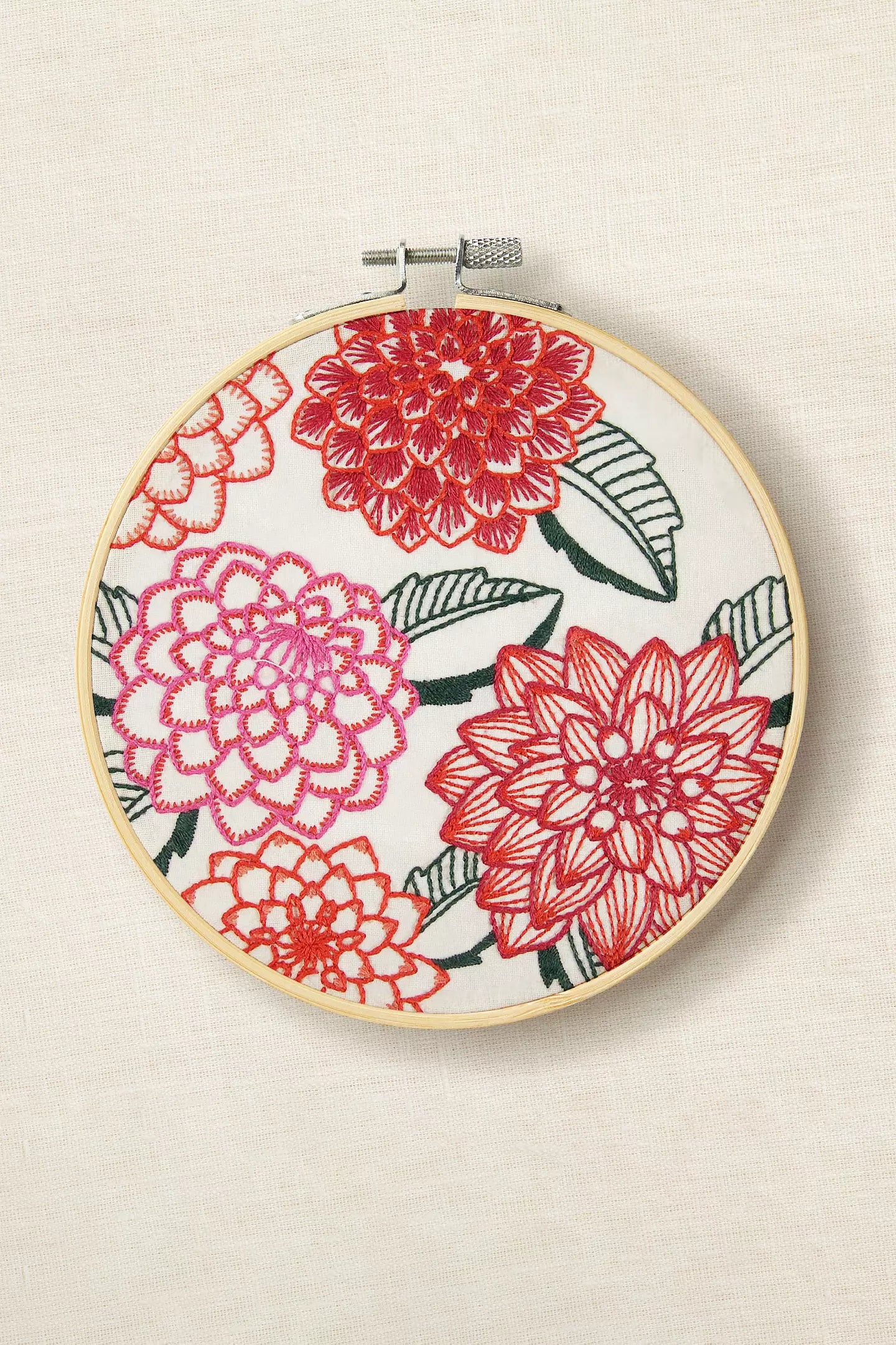 Dahlias by Marie-Dominique Procureur Easy Embroidery Kit