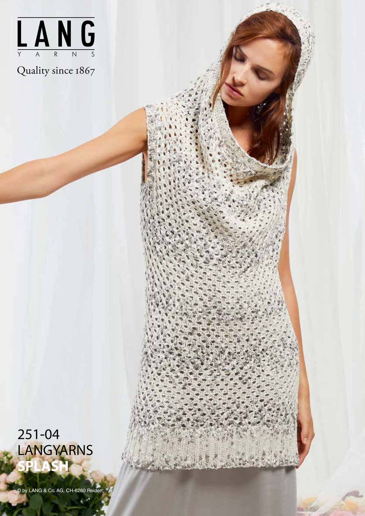 Lang Long Pullover with Hood Jumper Knitting Pattern
