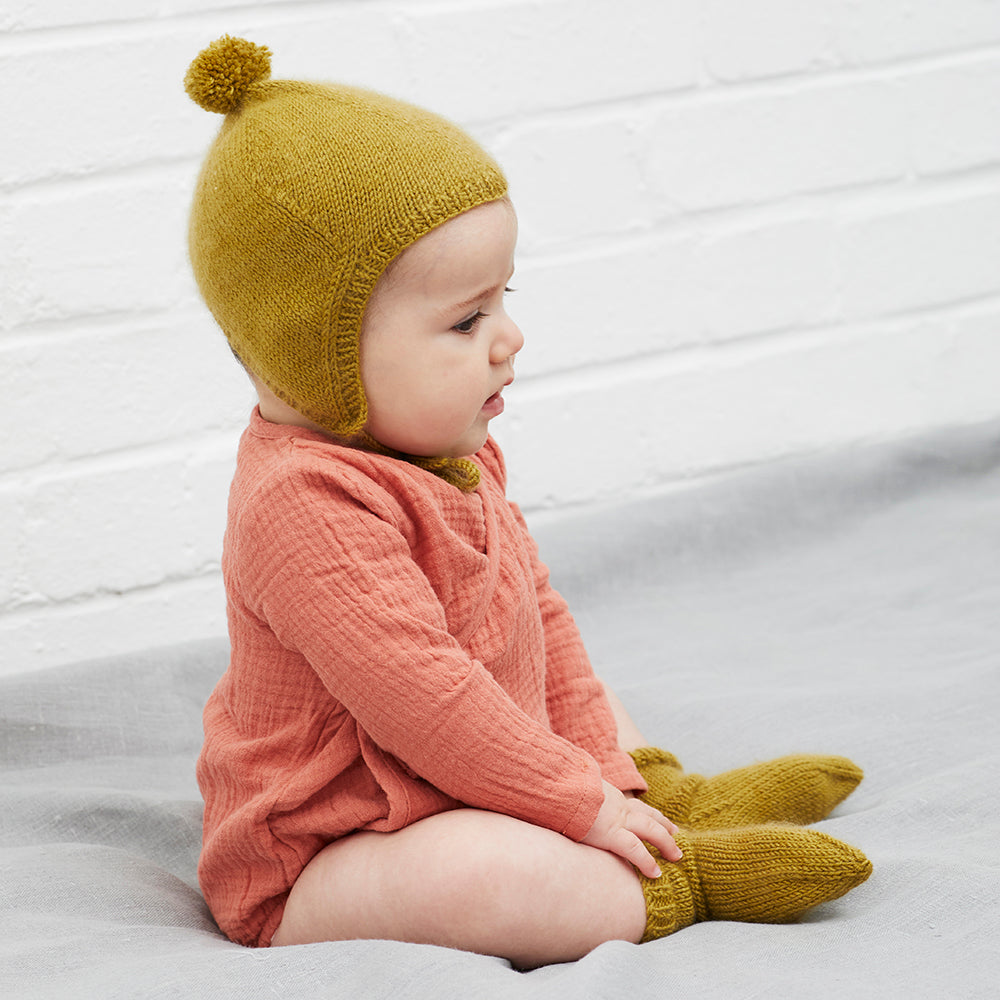 Debbie Bliss Lyra Bonnet & Socks Knitting Pattern