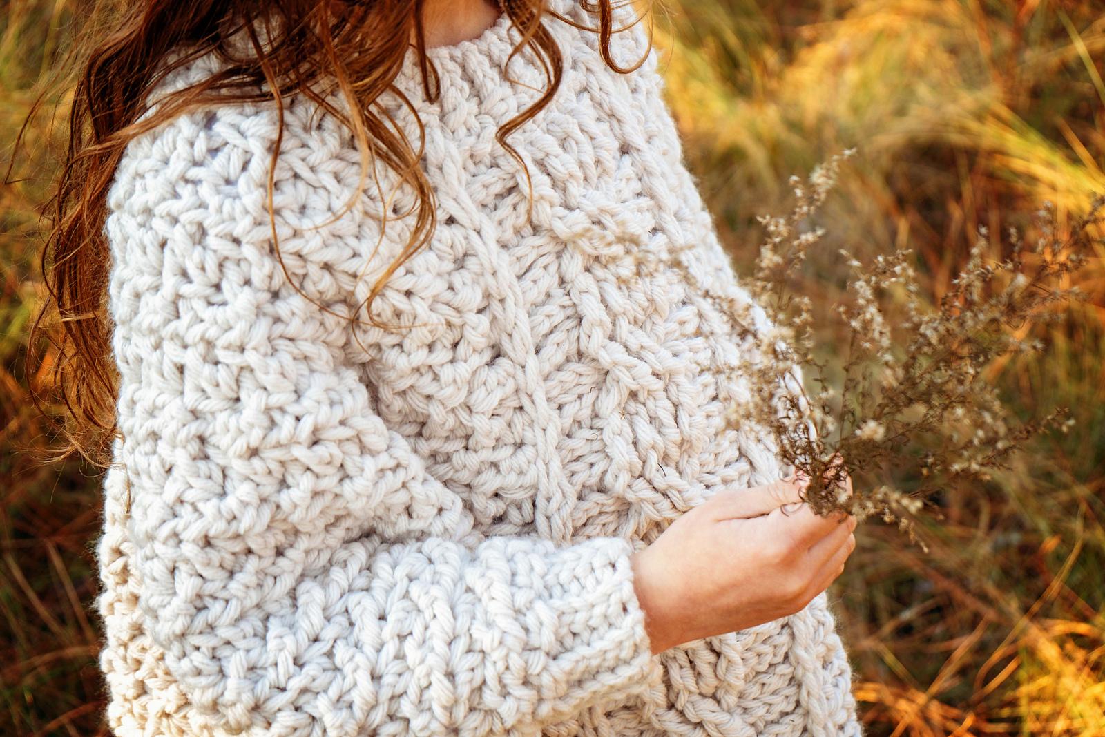 Starlette Cable Crochet Poncho
