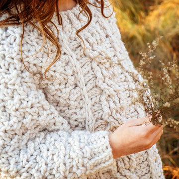 Starlette Cable Crochet Poncho