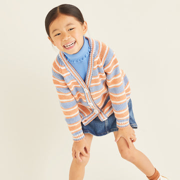 Sirdar Striped Cardigan Knitting Pattern