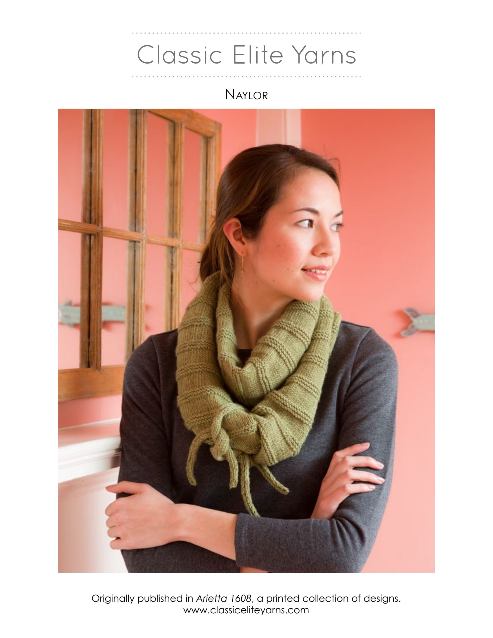Classic Elite Yarns Naylor Cowl Knitting Pattern