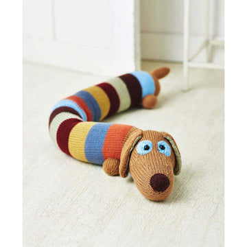 Deramores Sausage Dog Draught Excluder Knitting Pattern