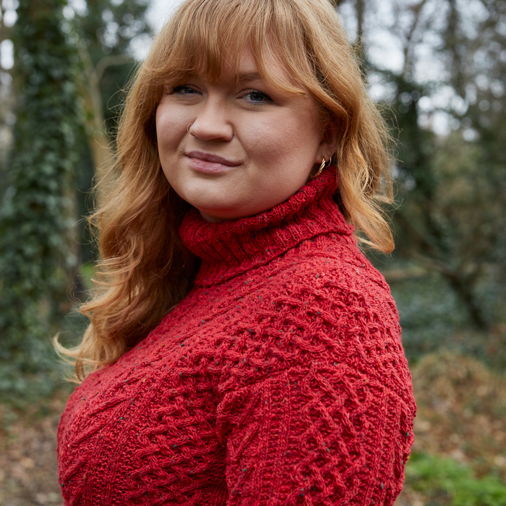 Debbie Bliss Cabled Sweater Knitting Pattern