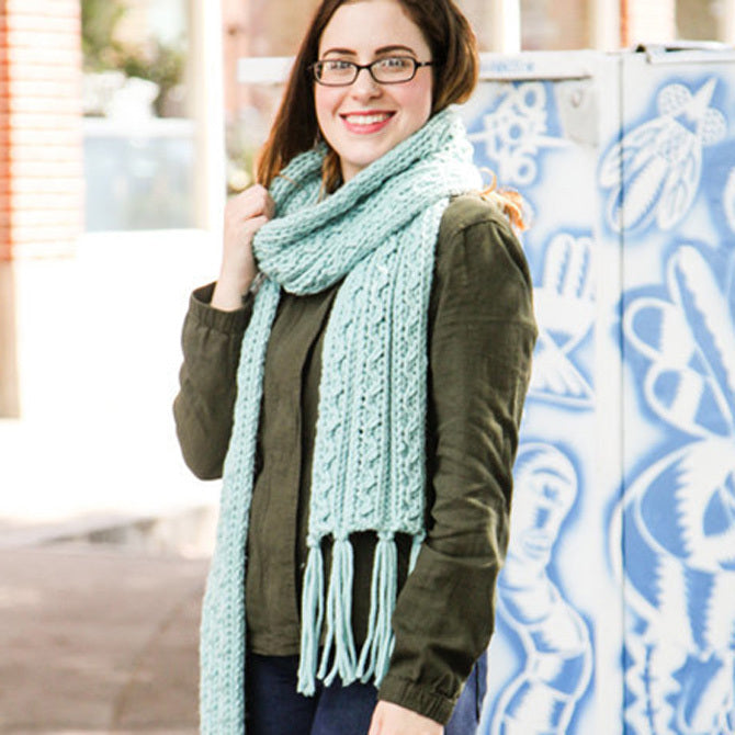 Valley Yarns Ziggy Scarf Knitting Pattern